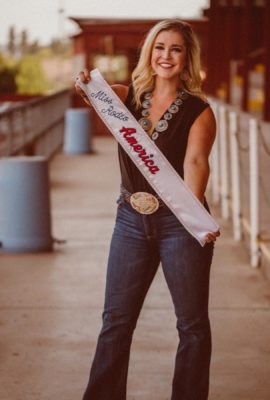 Katherine Merck MRA banner Miss Rodeo America