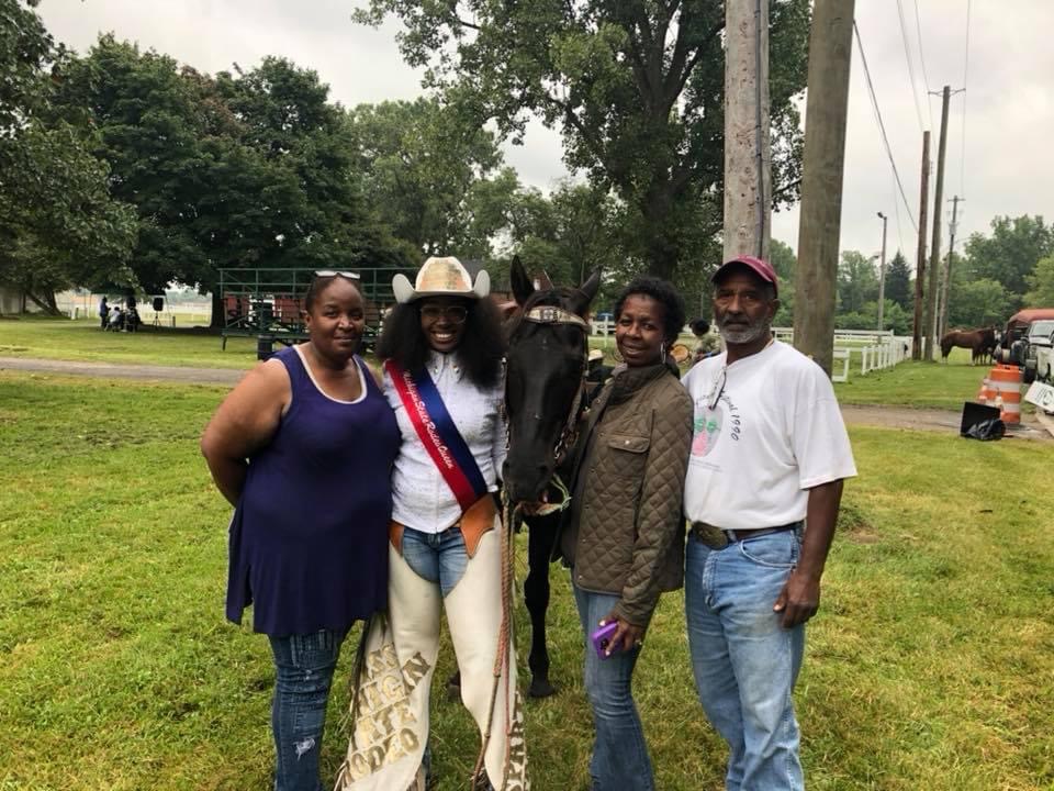 Miss Rodeo Michigan Khalilah Smith family queenconnection.net